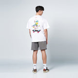 アクメドラビ(acme' de la vie) [ADLV X SIMPSONS] SKATEBOARD BART SHORT SLEEVE T-SHIRT WHITE