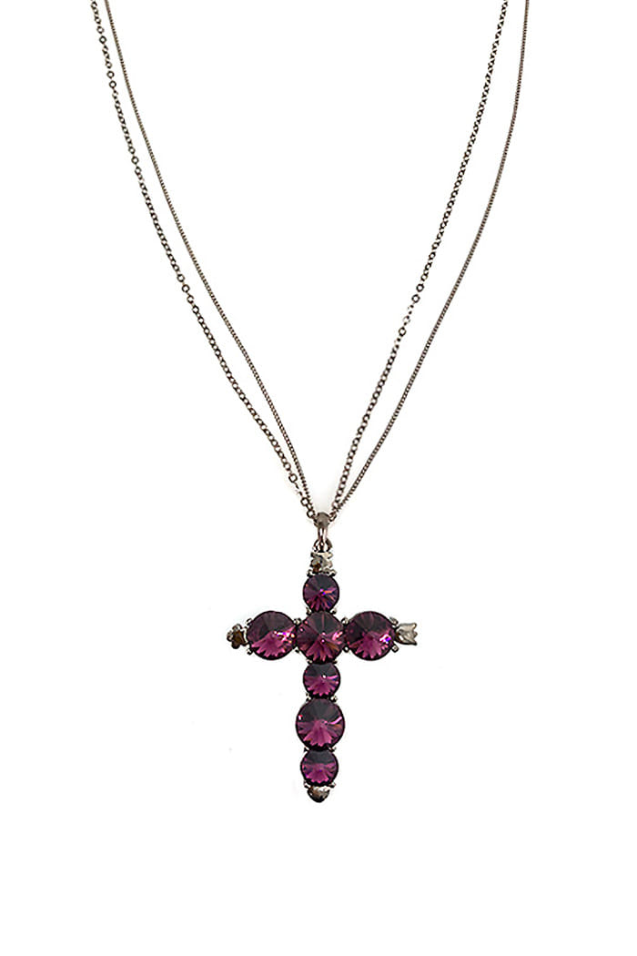 BLACKPURPLE (ブラックパープル) BIG BANDER CROSS NECKLACE