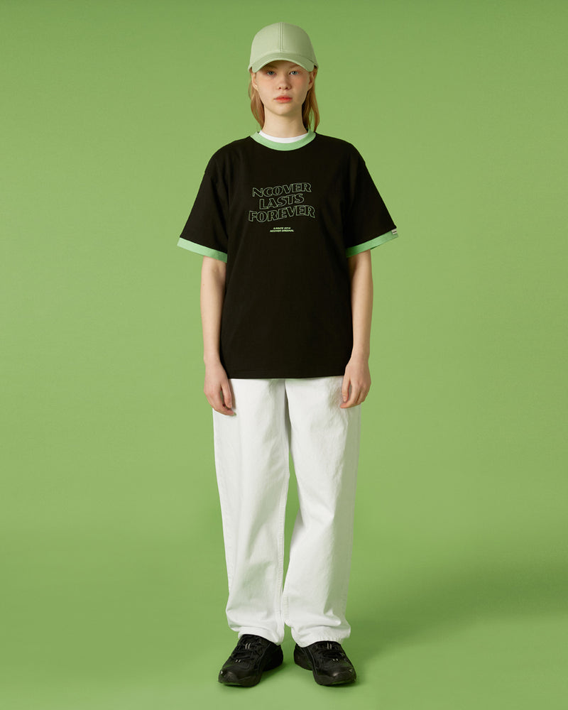 NCOVER（エンカバー）NLF LAYOUT RINGER TEE-BLACK