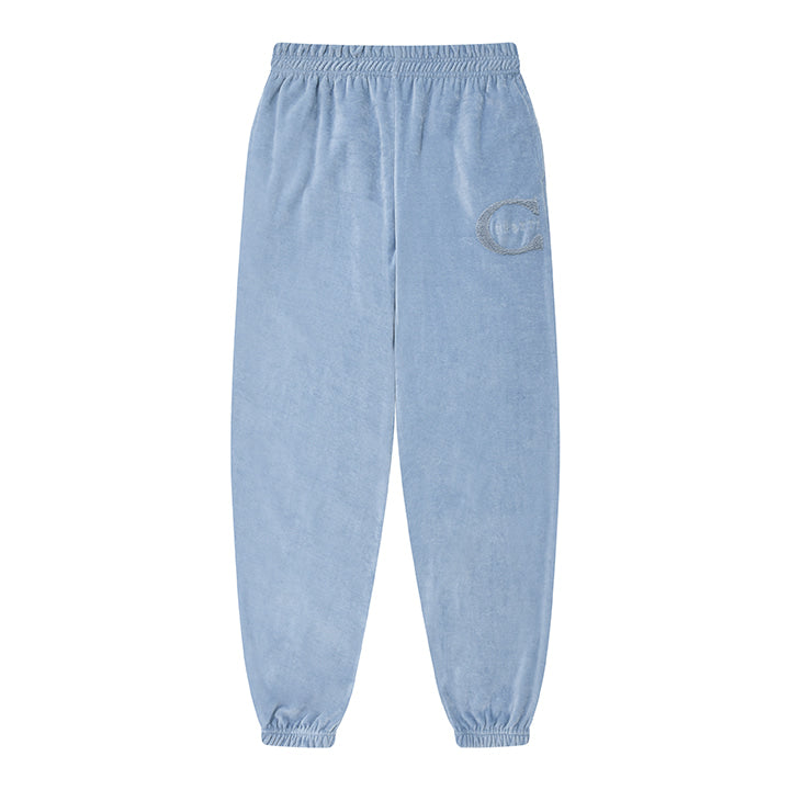 curetty (キュリティー)  C LOGO BOUCLE EMBROIDERY PANTS_SKY BLUE