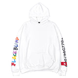 ブラックブロンド(BLACKBLOND) BBD Rainbow Graffiti Logo Number Hoodie (White)