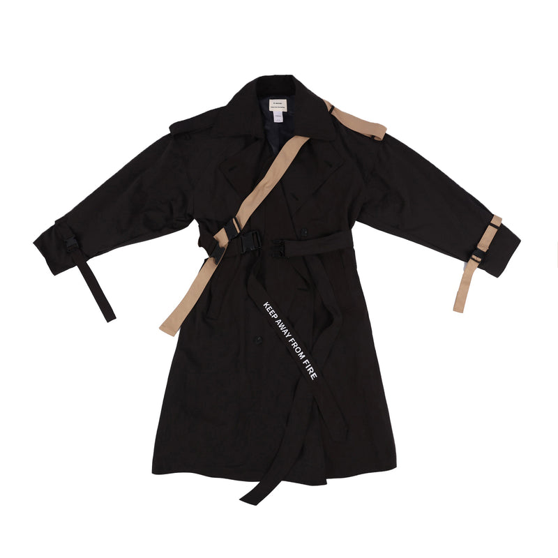 オウェンド(A-WENDE) A-WENDE OVER TRENCH COAT / BLACK
