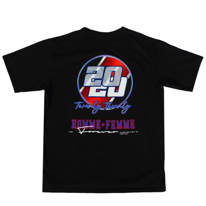 HOMME PLUS FAMME (オムファム) 2020 VARSITY TEE BLACK