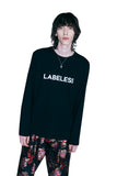 レイブレス(LABELESS) BLACK REFLECTIVE LOGO T-SHIRT