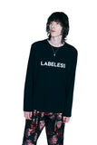 レイブレス(LABELESS) BLACK REFLECTIVE LOGO T-SHIRT