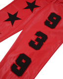 ARCHIVE BOLD (アーカイブボールド)　FAKE LEATHER PANTS (DEEP RED)