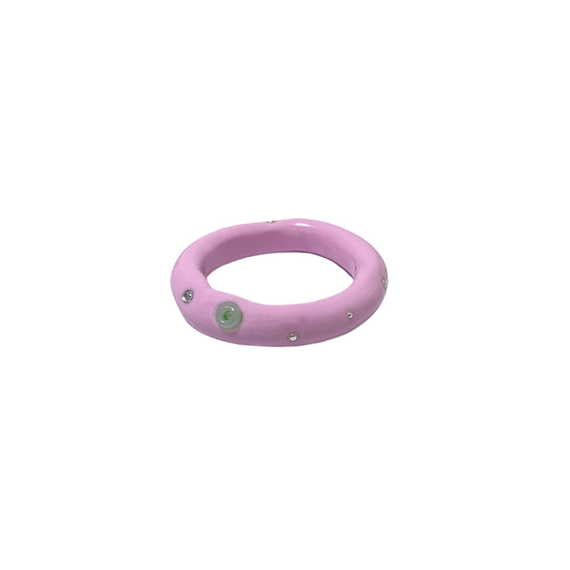 Nff(エヌエフエフ) 	 color beads ring_pink