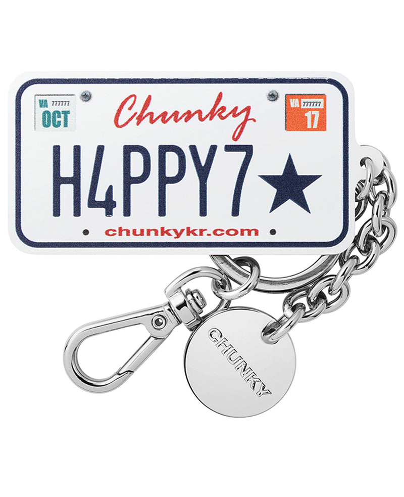 CHUNKY (チャンキー) LICENSE PLATE KEY HOLDER