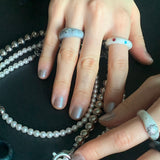 Nff(エヌエフエフ) 	 color parts ring_glitter white