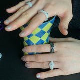 Nff(エヌエフエフ) 	 diamond ring_ white