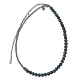 Nff(エヌエフエフ) 	 color mix black pearl necklace