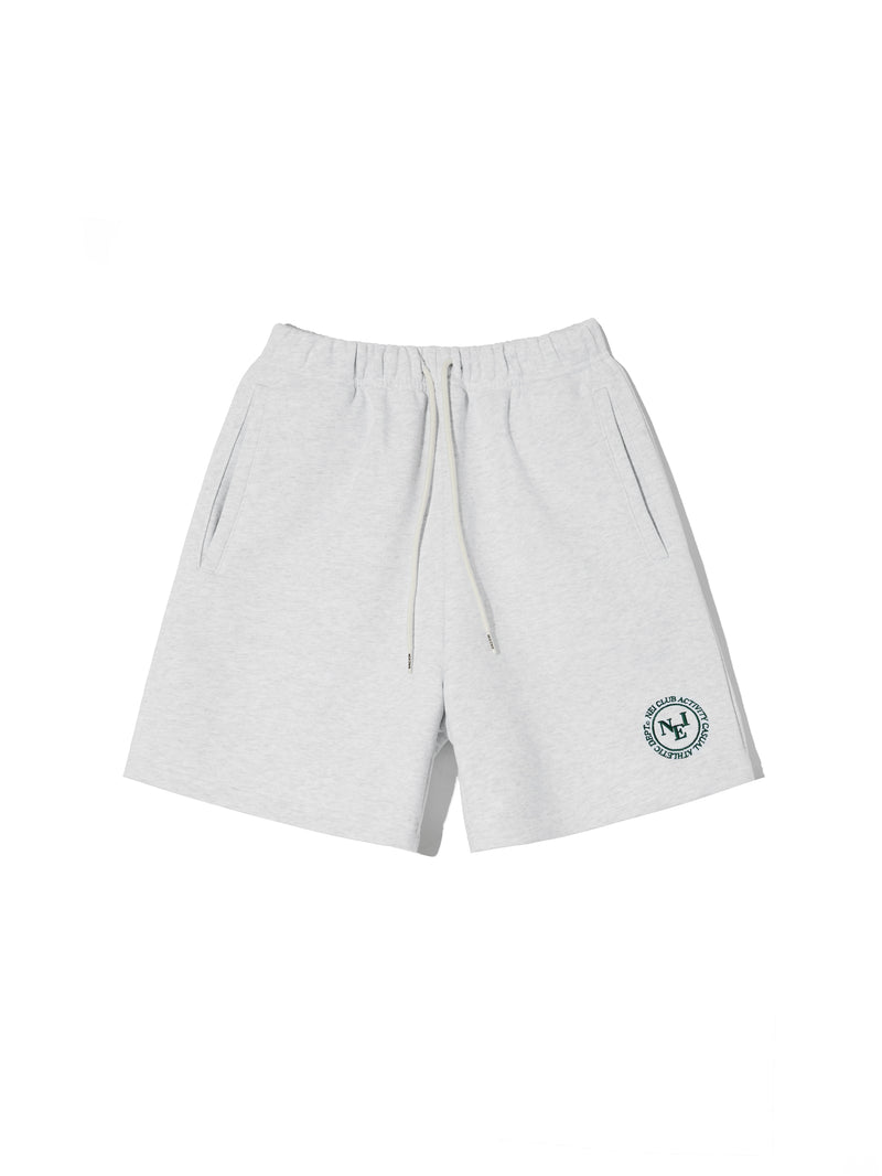 ネイキドニス(NEIKIDNIS) CLUB LOGO SWEAT SHORTS / LIGHT MELANGE