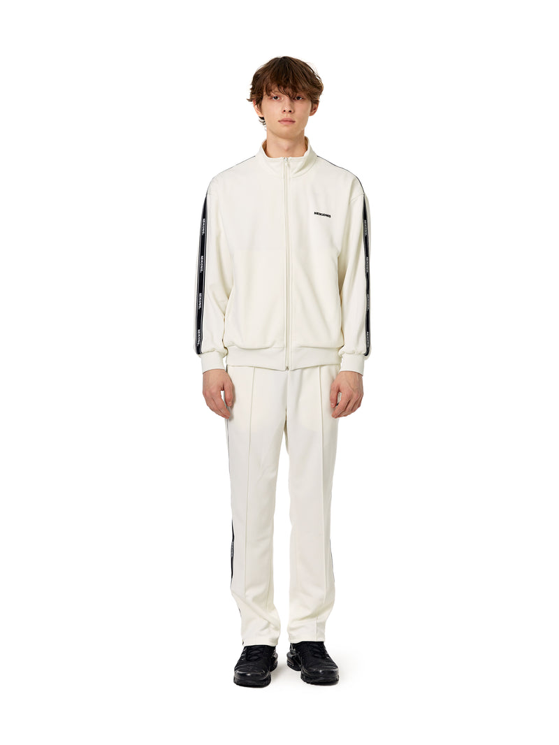 ネイキドニス(NEIKIDNIS) JACQUARD LINE TRACK PANTS / IVORY