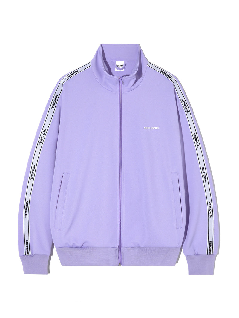 ネイキドニス(NEIKIDNIS) JACQUARD LINE TRACK ZIP UP SET-UP / LAVENDER
