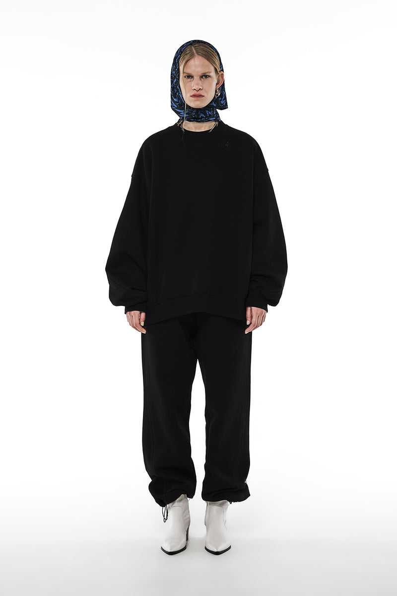 MMIC(エムエムアイシー) CURVE STITCHED SWEATSHIRT BK