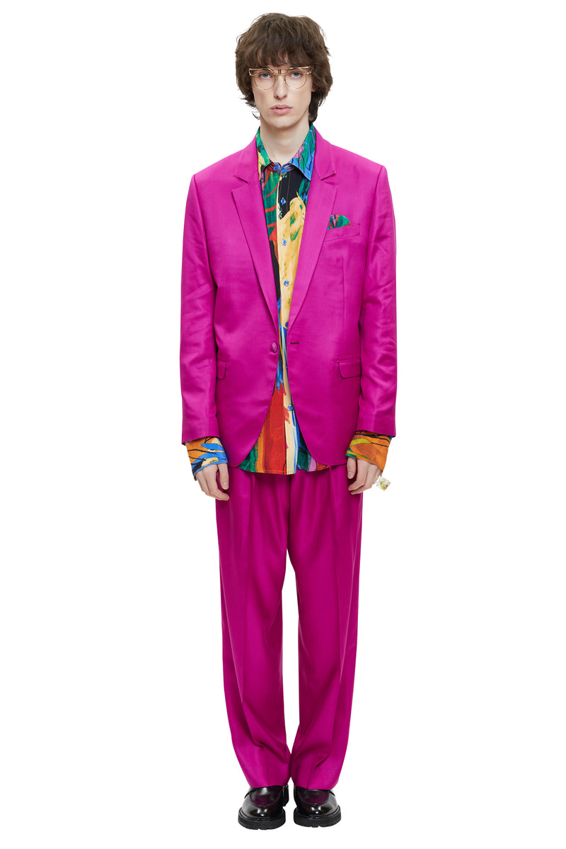 レイブレス(LABELESS) PURPLE TAILORED JACKET