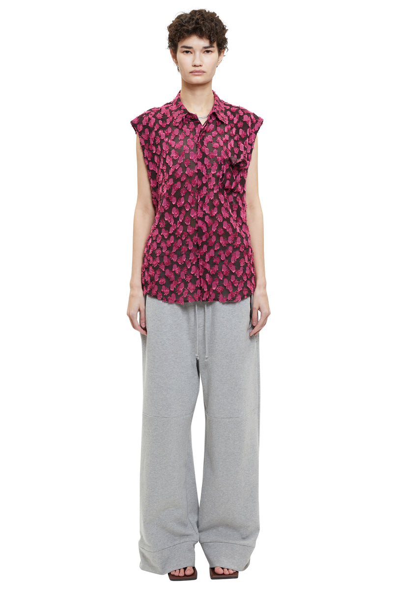 レイブレス(LABELESS) PINK HANGER CHIEF SLEEVELESS SHIRT