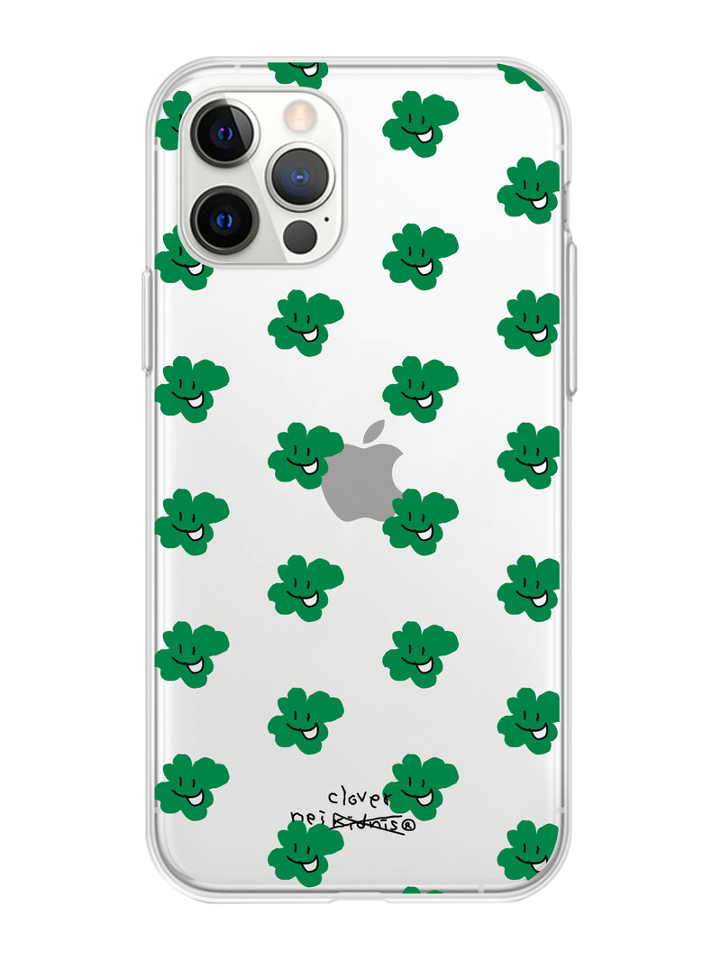 ネイキドニス(NEIKIDNIS) CLOVER PATTERN PHONE CASE / CLEAR