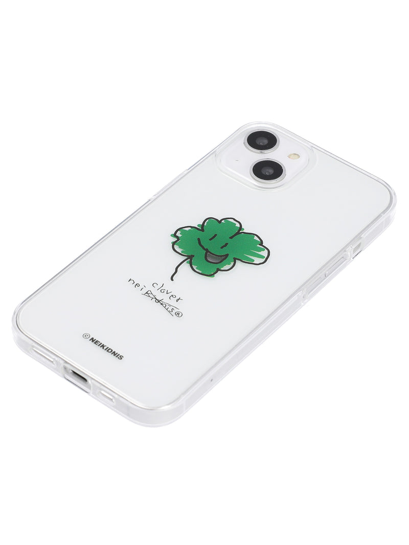 ネイキドニス(NEIKIDNIS) DOODLE CLOVER PHONE CASE / CLEAR