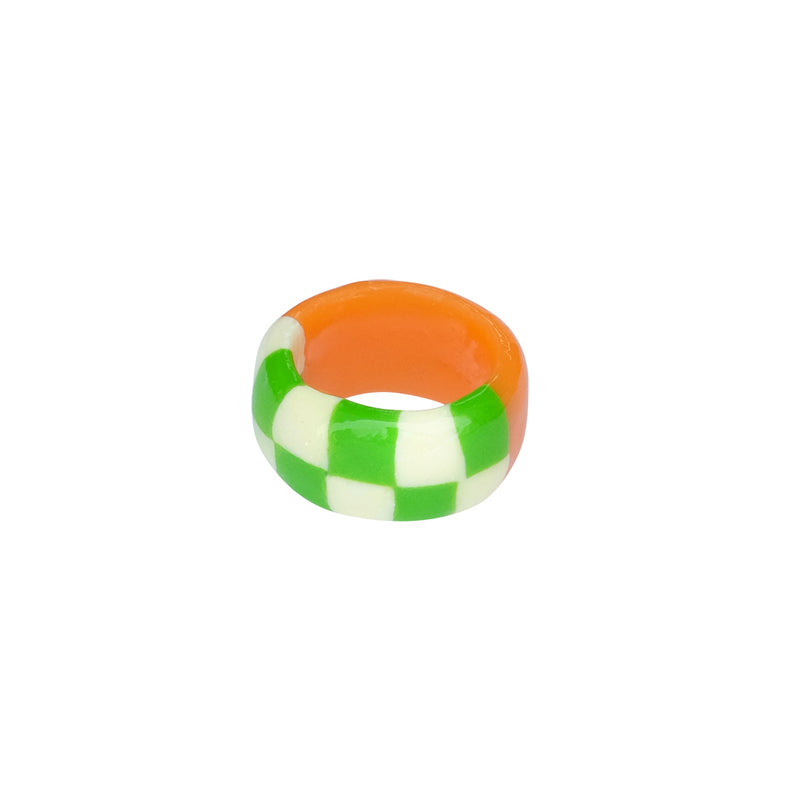 Nff(エヌエフエフ) 	 chess ring half_orange green