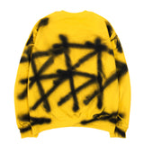 ブラックブロンド(BLACKBLOND) BBD Sprayed Custom Crewneck Sweatshirt (Yellow)