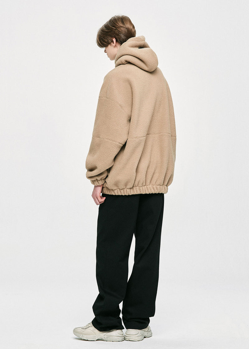 ディープリーク(DPRIQUE) OVERSIZED FLEECE HOODIE - BEIGE