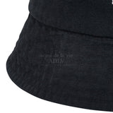 アクメドラビ(acme' de la vie)   BASIC LOGO WASHING BUCKET HAT BLACK