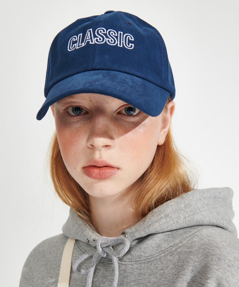 ワンダービジター(WONDER VISITOR)  Classic Logo Ball cap [Navy]