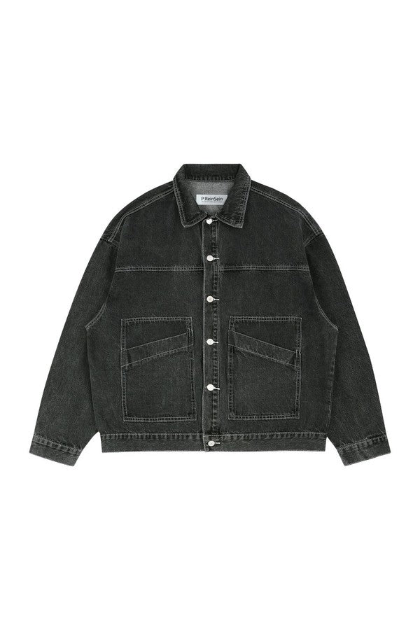 ReinSein（レインセイン）Big Pocket Black Denim Jacket