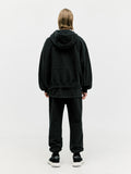 ディープリーク(DPRIQUE)  OVERSIZED FULL ZIP HOODIE - BLACK