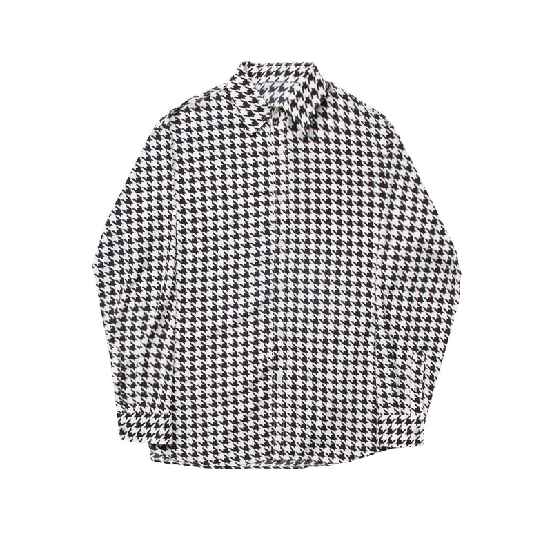 SINCITY (シンシティ) Hounds tooth shirt Black