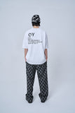 オーワイ(OY) BASIC ROUND LOGO T-WHITE