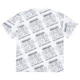 アクメドラビ(acme' de la vie) ADLV LOGO PATTERN SHORT SLEEVE T-SHIRT WHITE