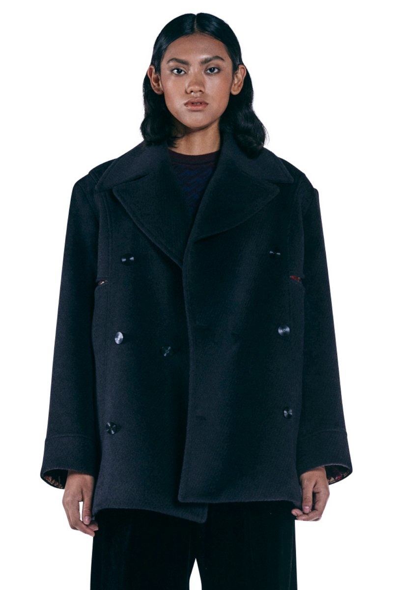 レイブレス(LABELESS) SCULPTED PEA COAT