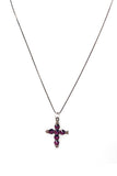 BLACKPURPLE (ブラックパープル) M ANTIQUE CUBIC CROSS NECKLACE