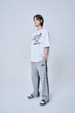 オーワイ(OY) OVER CHECK LOGO PANTS-GREY