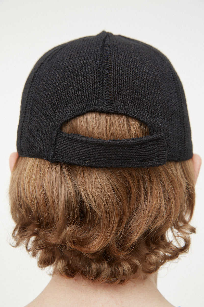 オーワイ(OY) KNIT LOGO CAP-BLACK