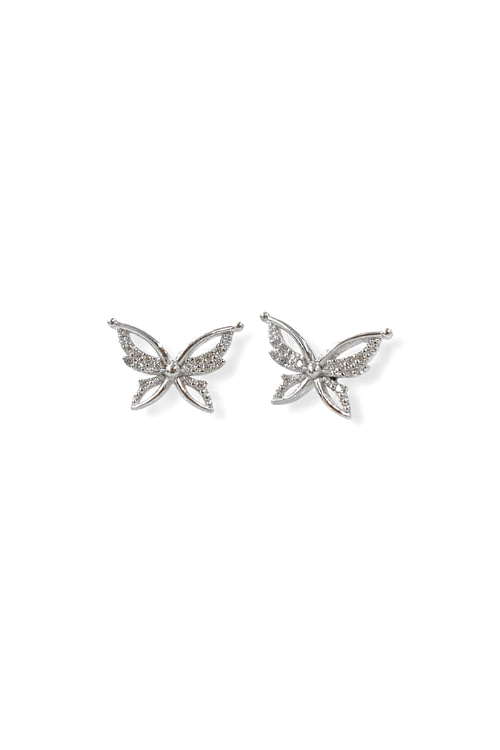 BLACKPURPLE (ブラックパープル)  [silver925] PETAL BUTTERFLY EARRING