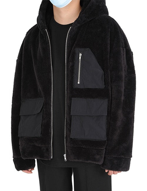 ランベルシオ(LANG VERSIO) 328  3Pocket Fleece Hooded Zip-Up