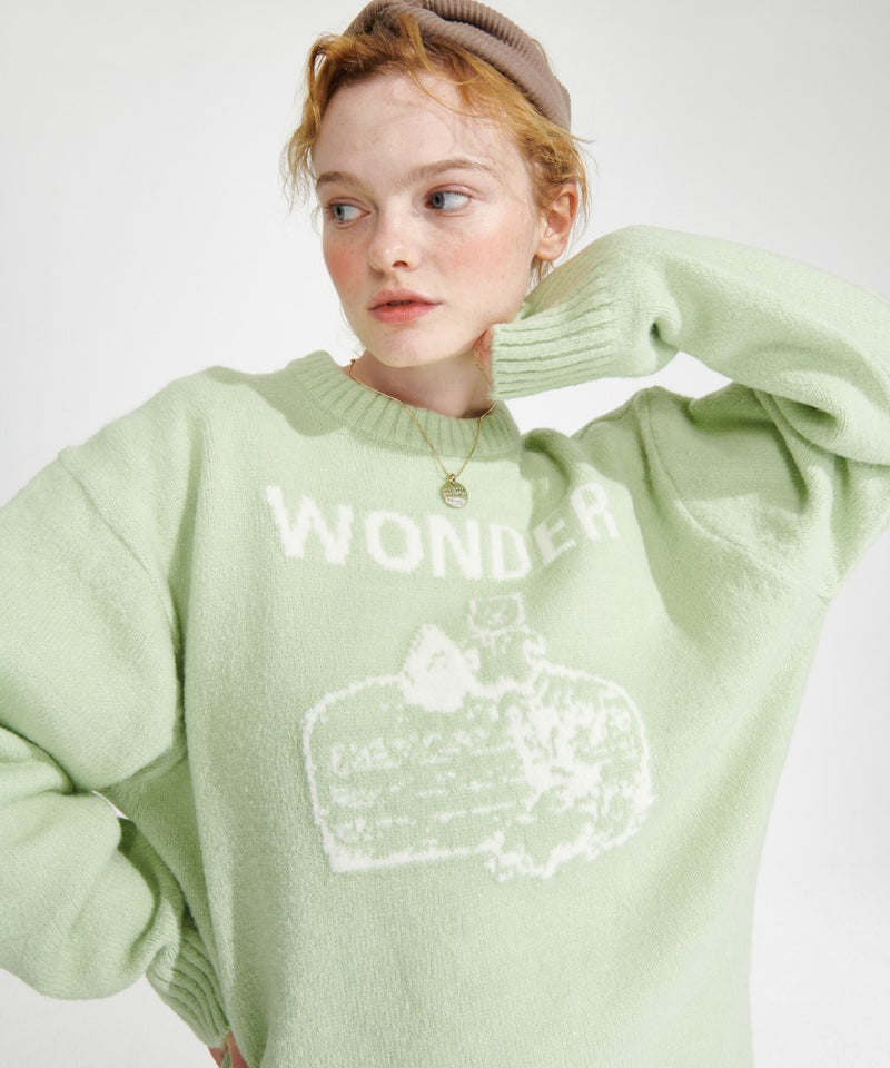 ワンダービジター(WONDER VISITOR)  Cake APS Knit [Mint]