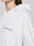 ディープリーク(DPRIQUE)  LOGO HOODIE - L.GREY