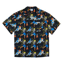 アクメドラビ(acme' de la vie)  ANGEL CHARACTER PATTERN SHIRTS BLACK