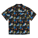 アクメドラビ(acme' de la vie)  ANGEL CHARACTER PATTERN SHIRTS BLACK