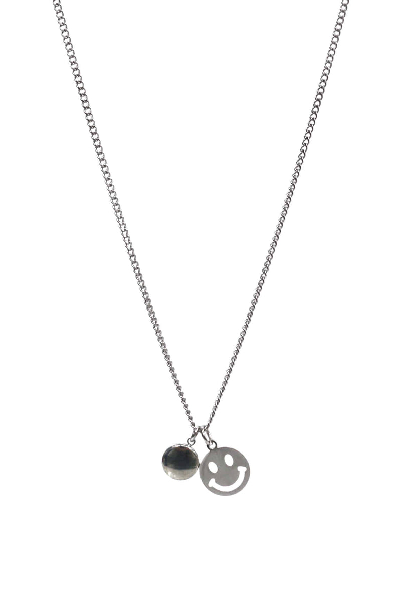 BLACKPURPLE (ブラックパープル) Two Smile Necklace