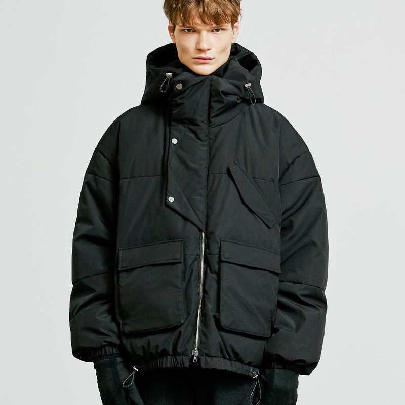 SSY(エスエスワイ) essential oversize duckdown peded parka black