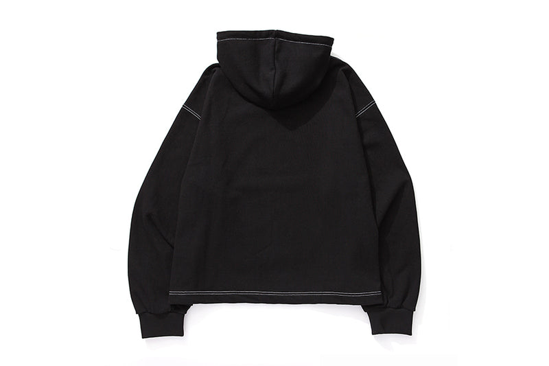 Q CUMBERS (キューカンバース)　BIG SILHOUETTE HOODIE / Black