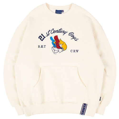 ロマンティッククラウン(ROMANTIC CROWN) BOYS CREWNECK_OATMEAL