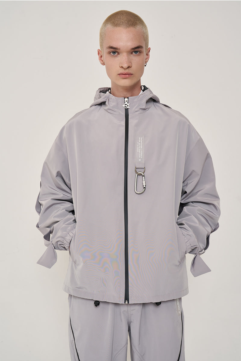 オーワイ(OY) TWIST LINE HOODIE JACKET-GREY