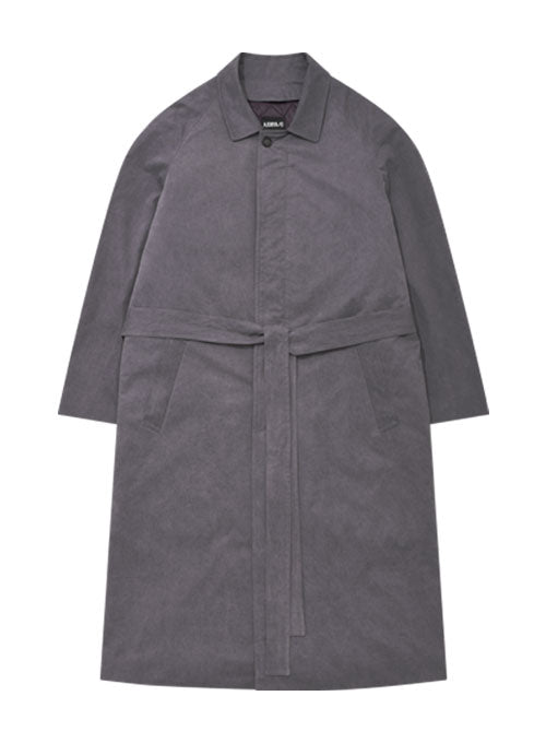 アジョバイアジョ(AJOBYAJO) Washed Cotton Oversized Coat [Purple]