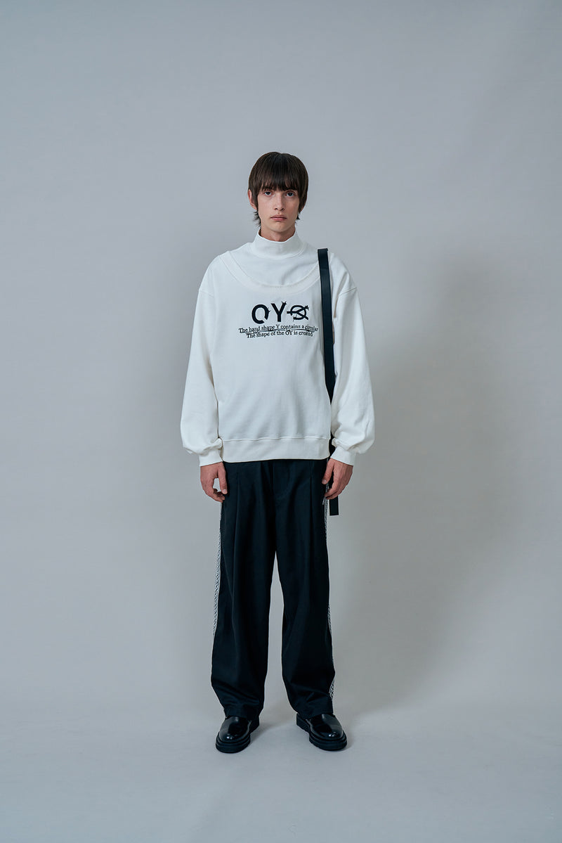 オーワイ(OY) ROUND STITCH LOGO POLA MTM-WHITE
